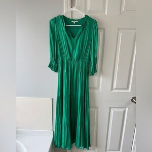 Skies Are Blue Vibrant Green Maxi Dress